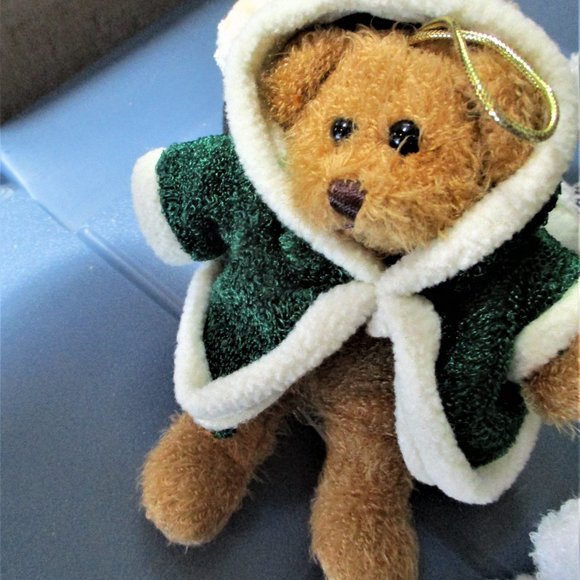 Vintage HUGFUN Set of 5 Plush Animal Ornaments - Picture 8 of 9